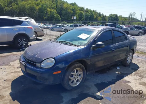 2000 Dodge Neon Highline из США, поврежденный, VIN 1B3ES46C5YD740559